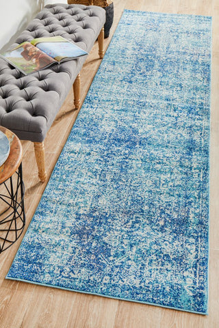 Evoke 253 Runner Rug (Blue) by Rug Culture
