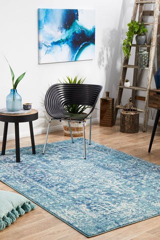 Evoke 253 Rug (Blue) by Rug Culture