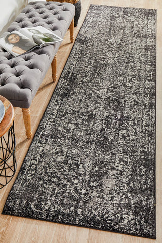 Evoke 253 Runner Rug (Charcoal) by Rug Culture