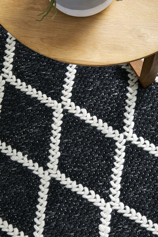 Huxley Rug (Black) by Rug Culture