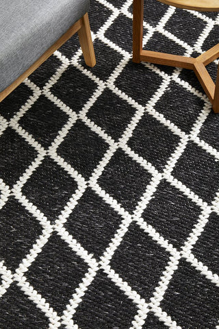 Huxley Rug (Black) by Rug Culture