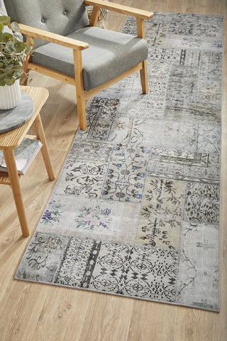 Illusions 189 Runner Rug (Stone) by Rug Culture