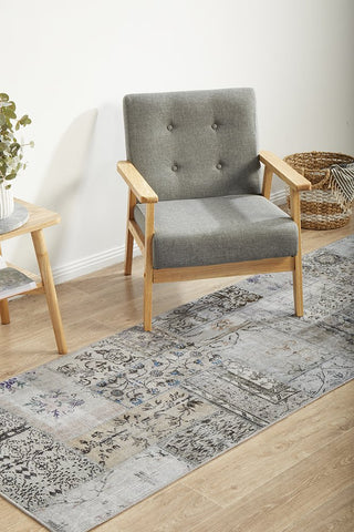 Illusions 189 Runner Rug (Stone) by Rug Culture