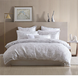 Koko Silver Quilt Cover Set by Logan and Mason Platinum