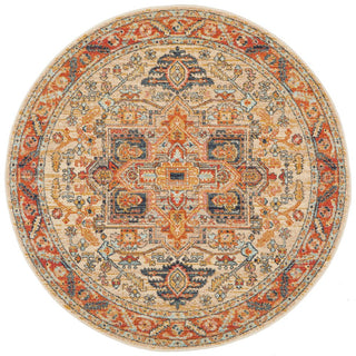 Legacy 850 Round Rug (Rust) by Rug Culture