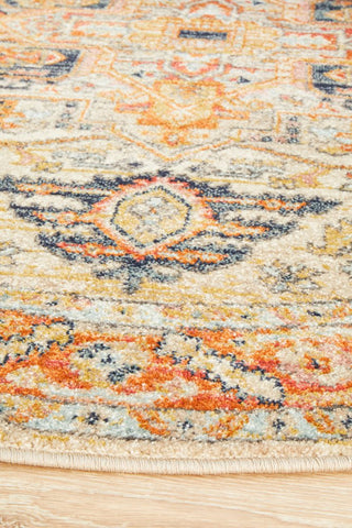 Legacy 850 Round Rug (Rust) by Rug Culture