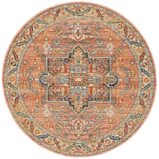 Legacy 850 Round Rug (Salmon) by Rug Culture