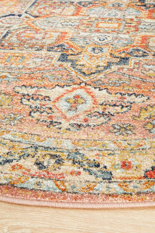 Legacy 850 Round Rug (Salmon) by Rug Culture