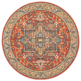 Legacy 850 Round Rug (Terracotta) by Rug Culture