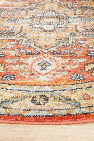 Legacy 850 Round Rug (Terracotta) by Rug Culture