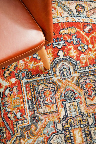 Legacy 850 Round Rug (Terracotta) by Rug Culture