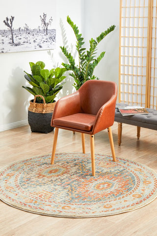 Legacy 853 Round Rug (Blue) by Rug Culture