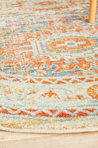 Legacy 853 Round Rug (Blue) by Rug Culture