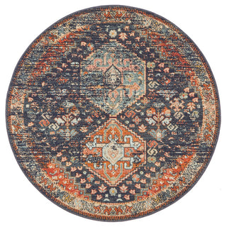 Legacy 854 Round Rug (Navy) by Rug Culture