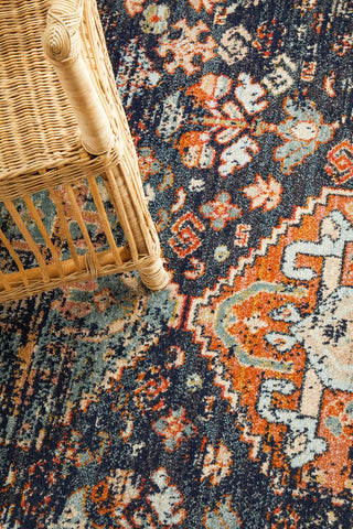 Legacy 854 Round Rug (Navy) by Rug Culture