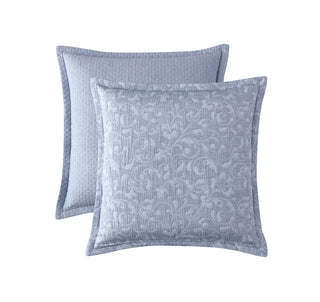Leoni Blue European Pillowcase by Private Collection