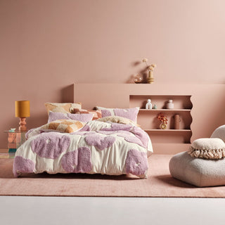 Andie Mauve Quilt Cover Set by Linen House