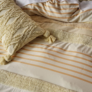 Briony Lemon Quilt Cover Set by Linen House