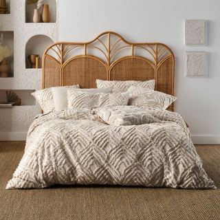 Palm Springs Quilt Cover Set NATURAL by Linen House