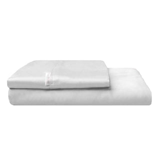 300TC Cotton Percale FITTED COMBO Sheet Set SILVER by Logan and Mason