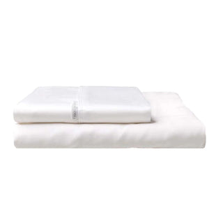 300TC Cotton Percale FITTED COMBO Sheet Set WHITE by Logan and Mason