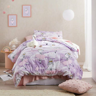 Dancing In The Clouds Pink Quilt Cover Set by Logan and Mason Kids