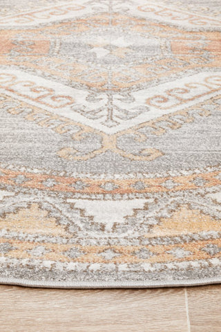Mayfair Caitlen Round Rug (Grey) by Rug Culture