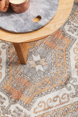 Mayfair Caitlen Round Rug (Grey) by Rug Culture