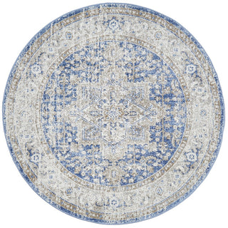 Mayfair Hugo Round Rug (Ocean) by Rug Culture
