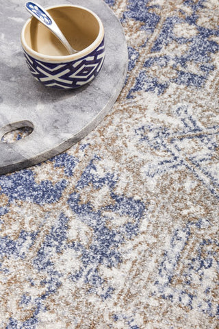 Mayfair Hugo Round Rug (Ocean) by Rug Culture