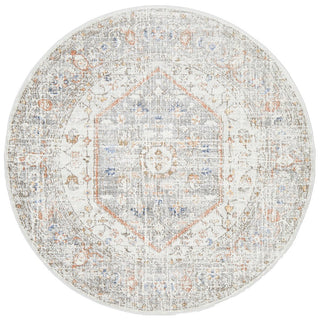 Mayfair Lorissa Round Rug (Silver) by Rug Culture