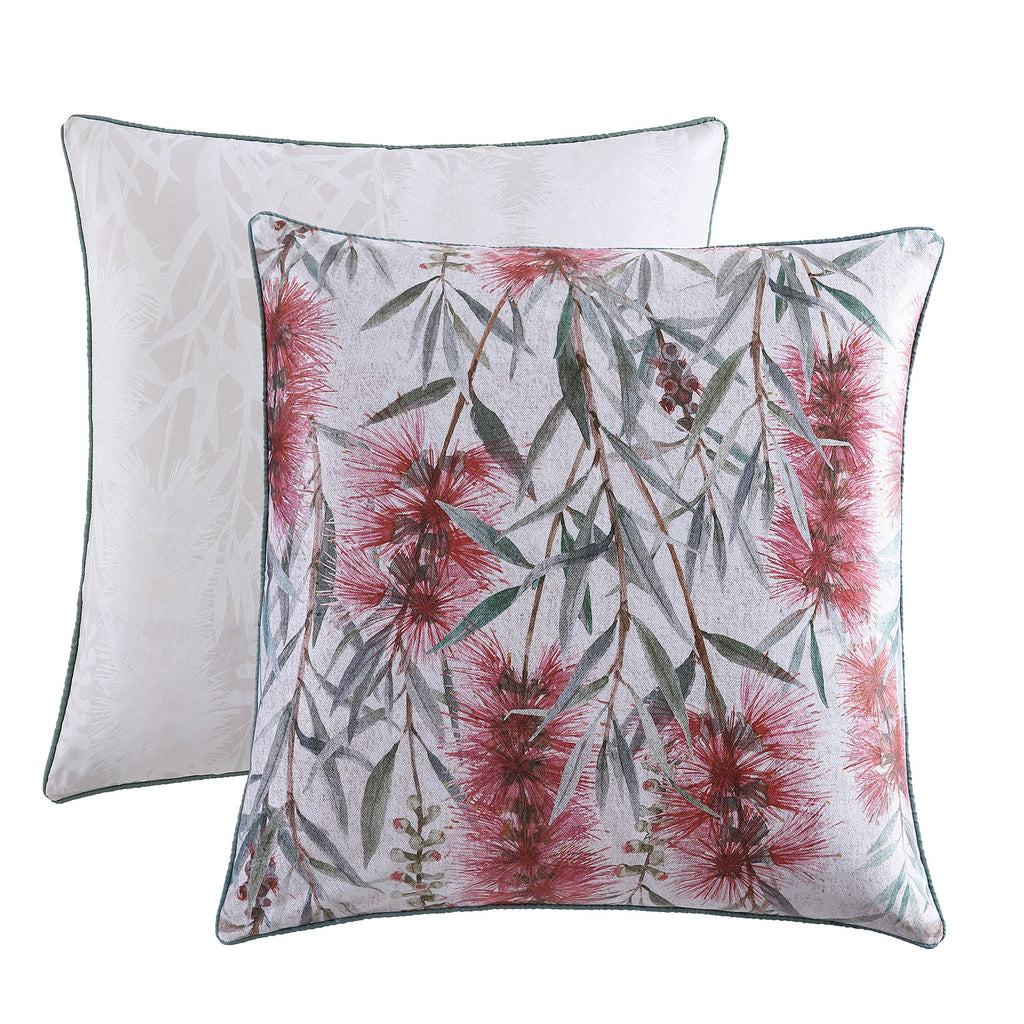 Merindah Red European Pillowcase by Logan and Mason Platinum – Planet Linen