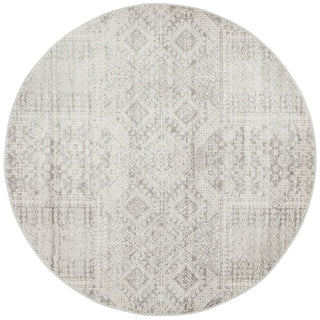 Mirage 351 Round Rug (Silver) by Rug Culture