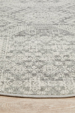 Mirage 351 Round Rug (Silver) by Rug Culture