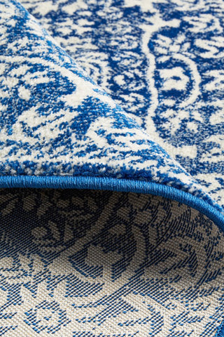 Mirage 358 Round Rug (Navy) by Rug Culture