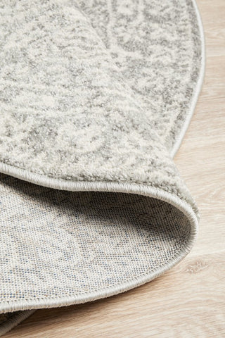 Mirage 358 Round Rug (Silver) by Rug Culture