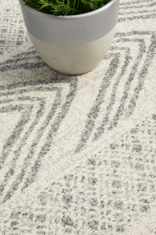 Mirage 359 Round Rug (Grey) by Rug Culture