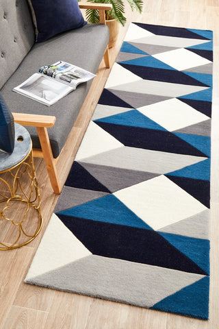 Matrix 904 Runner Rug (Steel) by Rug Culture