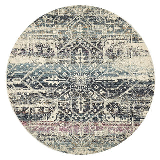 Museum 865 Round Rug (Blue) by Rug Culture