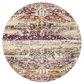 Museum 865 Round Rug (Fuchsia) by Rug Culture