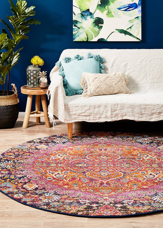 Museum 867 Round Rug (Multi) by Rug Culture