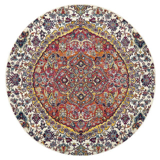 Museum 867 Round Rug (Rust) by Rug Culture