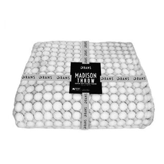 Madison Throw Grey 130x180cm by Rans