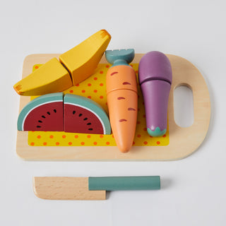 Wooden Fruit Chopping Set by Zookabee