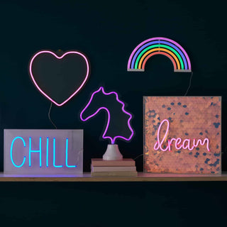 Chilled LED Neon Light Box by Pilbeam Living