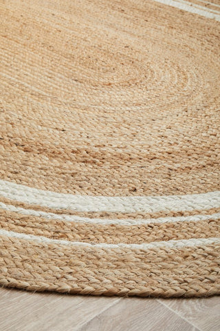 Noosa 111 Oval Rug (Natural) by Rug Culture