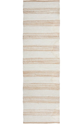 Noosa 555 Runner Rug (Natural White) by Rug Culture