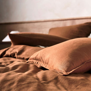 Nimes Linen Quilt Cover Set CINNAMON