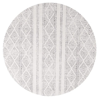 Oasis 450 Round Rug (Grey) by Rug Culture