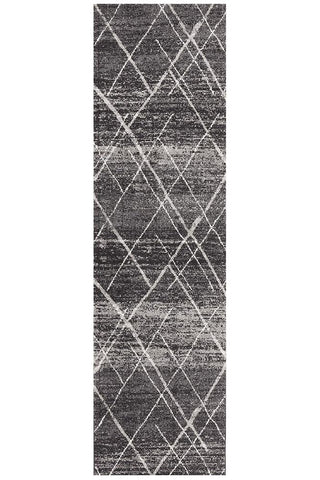 Oasis 452 Runner Rug (Charcoal) by Rug Culture